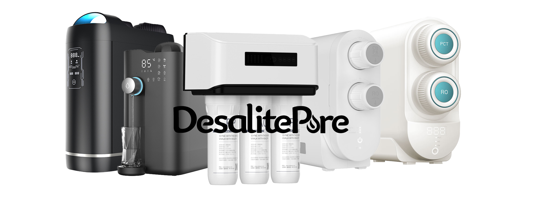 Produk air minum reverse osmosis untuk rumah tangga, termasuk dispenser dan sistem pemurnian dengan teknologi filtrasi tingkat tinggi