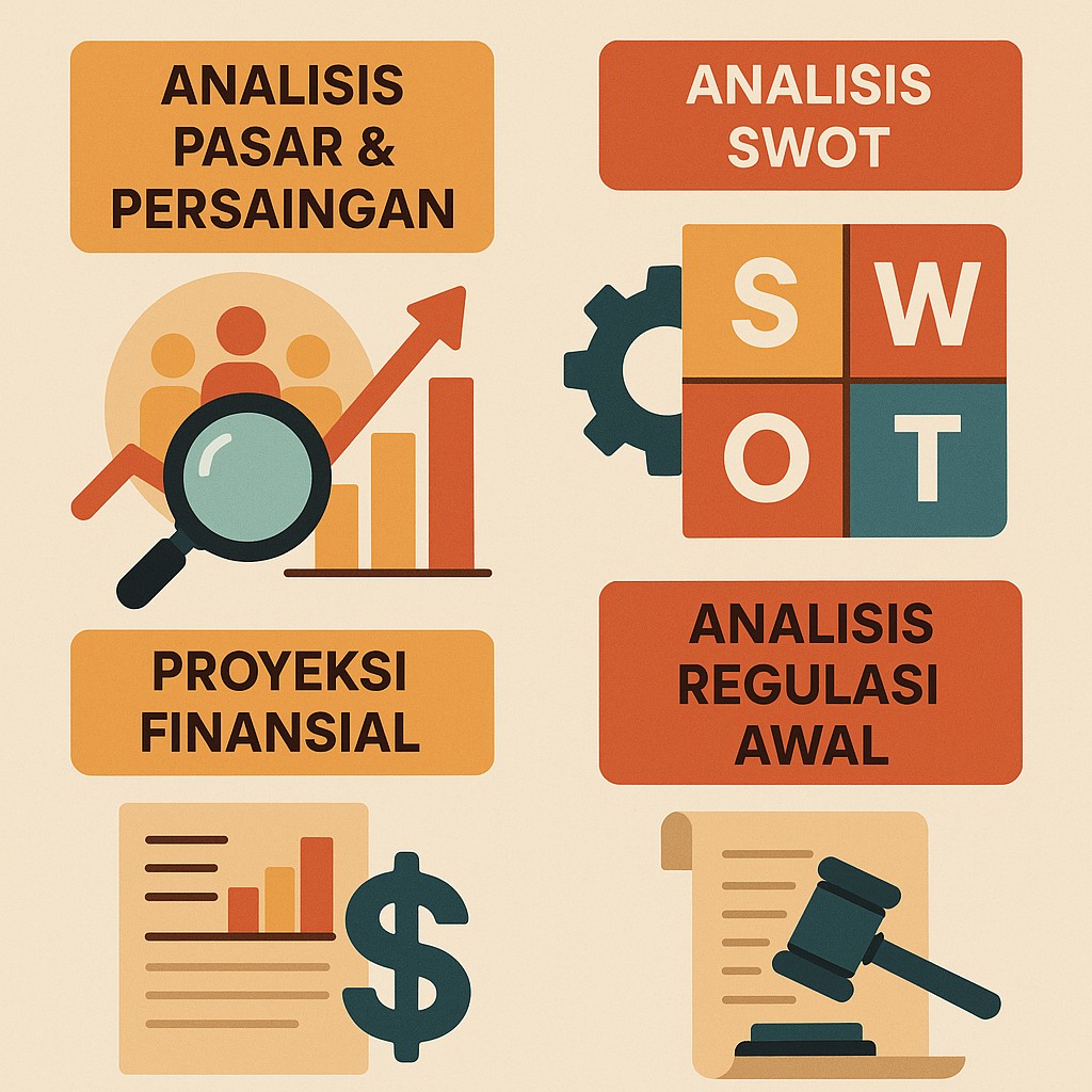 Komponen-komponen utama yang harus dianalisis studi kelayakan pabrik air minum dalam kemasan