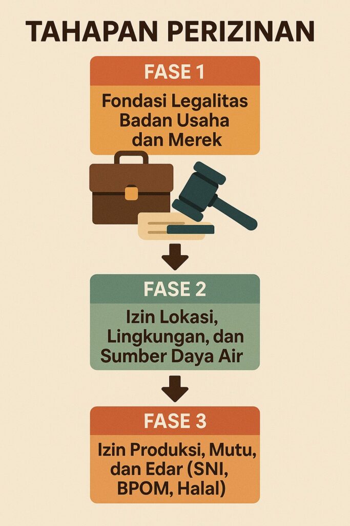 tahapan perijinan instalasi pabrik amdk 9air minum dalam kemasan